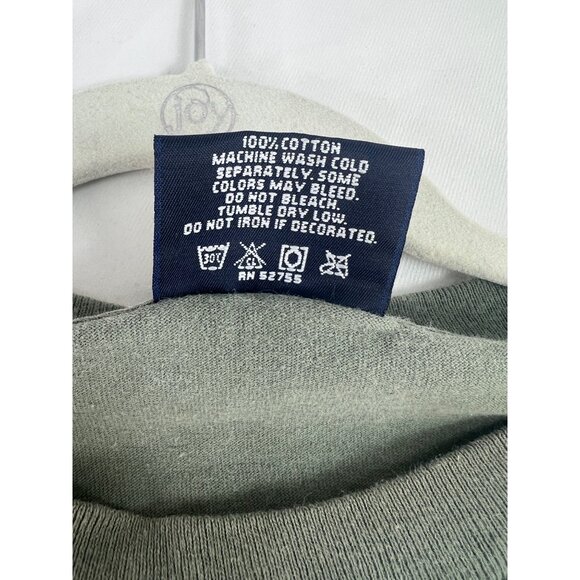 VTG 90s Jansport Graphic T-Shirt Sage Green 100% Cotton Mens XL - Picture 5 of 7